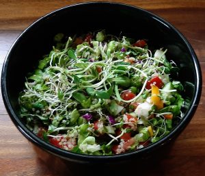Spouted Quinoa Salad