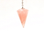 rose quartz pendulum for healing of the heart and reconnection to Divine Spirit